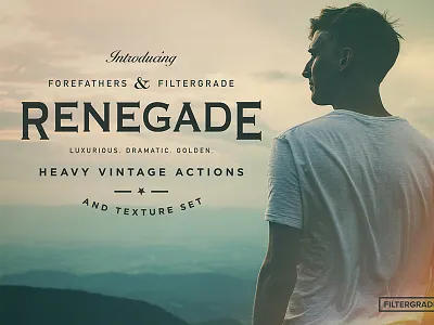 Renegade actions analog filter golden leak light leak lightroom photography photoshop retro textures vintage