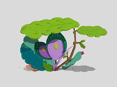 Plant Study 02 design digital experiments illustration nature plants study texture