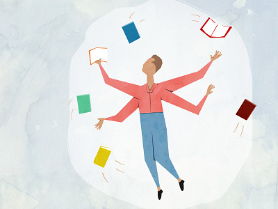 Editor-ial books editorial illustration