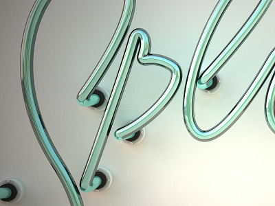 Spline neon tube 3d c4d neon tube