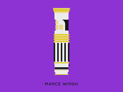 Mace Windu animation illustration lightsaber motion star wars