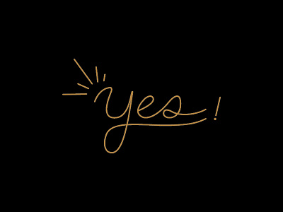 Lettering YES handlettering letter lettering script typo typography