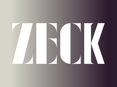 Branding | ZECK branding design elegant graphic design icon illustration logo logomark mark typography ui vector