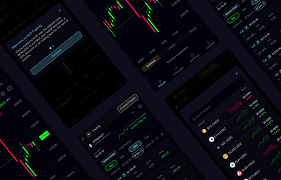 Defi, Blockchain Trading app banking blockchain complex ui crypto crypto app dark mode data data table defi design figma fintech futuristic neon mobike mobile app numbers responsive trading ui user interface