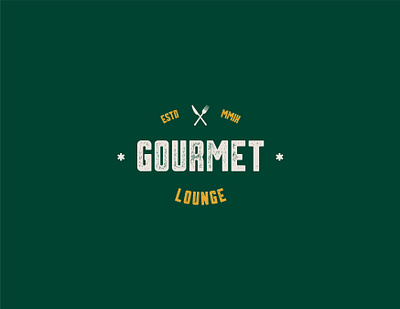 Logo Design for Restaurant Brand | Gourmet Lounge | Sophisticate quality