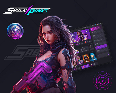 Cyberpunk-Themed Casino Web Design casino design cyberpunk design figma design gambling game design lime agency neon sci fi ui uiux webdesign studio