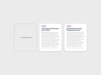 Documents card Component bento cloud storage create document dashboard dashboard component dashboard elements devdock document file file component file management storage ui ui design ux