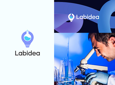 Labidea branding bulb chemistry logo custom logo icon idea identity lab logo logo mark