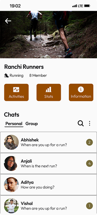 StrideRunner figma fitness app runningapp ui uiux