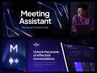 Meeting Assistant: The Visual Direction ai assistant automation brand brand identity branding dtailstudio guidelines identity logo logo design logotype visual direction visual identity