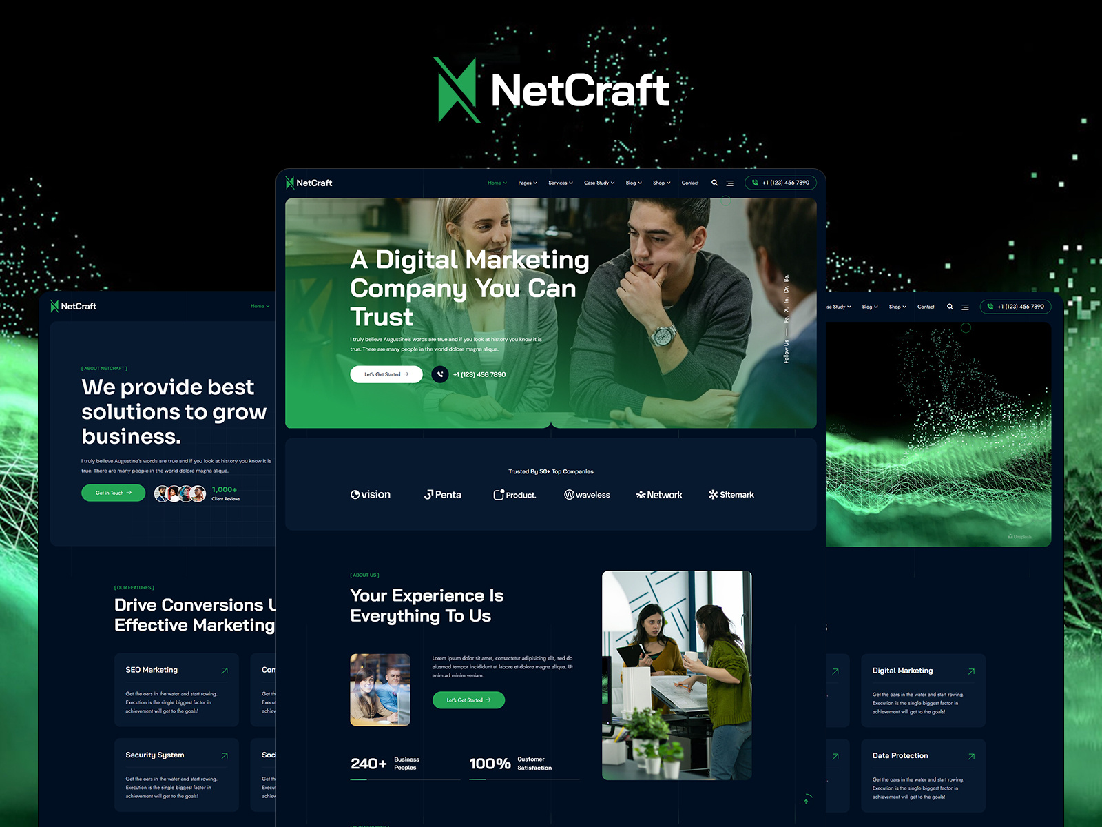 NetCraft - Digital Marketing Agency WordPress Theme agency business case studies corporate digital agency digital marketing digital marketing agency elementor marketing marketing agency modern page builder shopwoocommerce web design