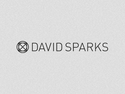 David Sparks Personal Logo and Mark black david sparks geometry logo sans serif