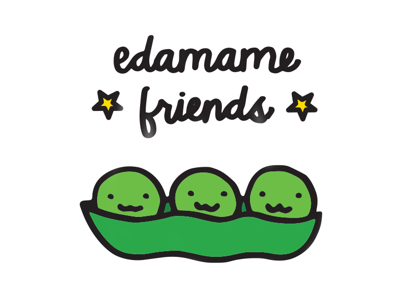 Edamame Friends edamame friends gif