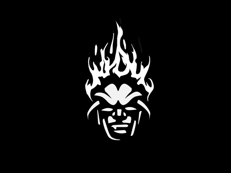 Hades Animated animation god hades illustration logo motion negative space vector