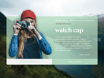 Watch Cap fashion pop ui up