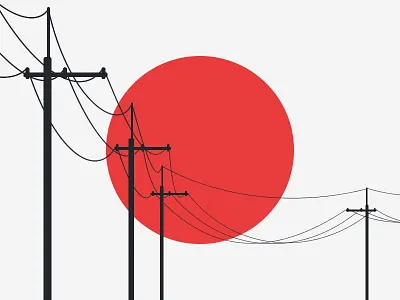 Hello Japan country flag japan japanese red