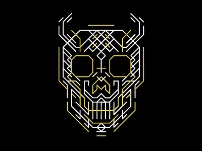 DevilSkull beer calavera devil diablo halloween illustration muertos skull vector