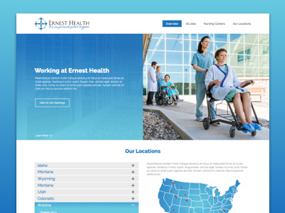 Ernest Health Career Site Mock