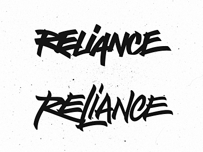 Reliance Skateboards ai brush type calligraphy graffiti hand lettering handlettering illustration lettering paint paint brush pen tool wacom