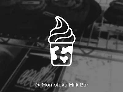 Momofuku Ice Cream dessert graphic design ice cream icon illustration