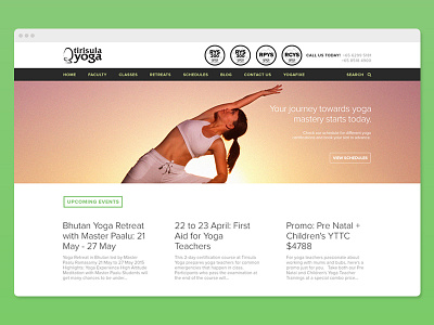 Tirisula Yoga Website ui design web design