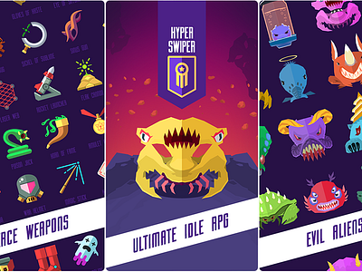 Hyper Swiper casual f2p game idle ios ipad iphone ipod rpg