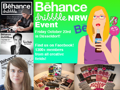 Behance Dribbble NRW Event - October 23rd! aachen behance bonn deutschland dribbble meetup düsseldorf germany köln mönchengladbach nordrhein westfalen