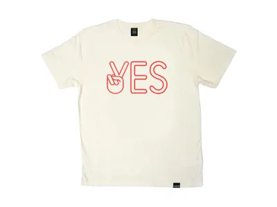Say Yes to Peace hand peace rounded tee tshirt type typography yes