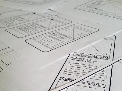 Quick and dirty Wireframes are fun! flow grid hand sketched layout paper pen quick and dirty sketch wireframe wireframing