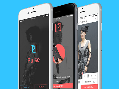 Pulse Ui Kit android app fashion ios iphone mobile multimedia ui ux