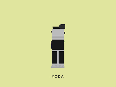 Yoda animation illustration lightsaber motion star wars