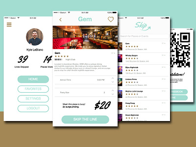 Skip Mockups ios ipone mockups screenshot sketch ui ux wireframe
