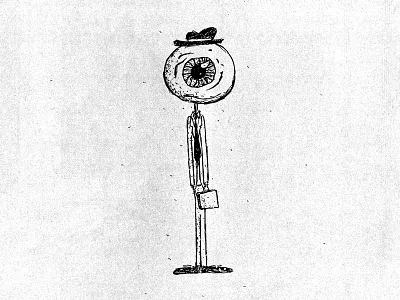 Eyeball 'i' drawlloween eyeball halloween illustration inktober october sketch