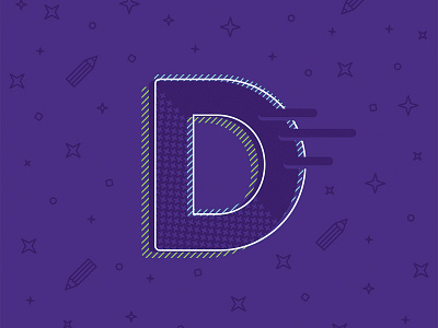 D alphabet d letter lettering typo typography