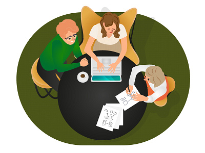 People working WIP designer illustration people vector wip