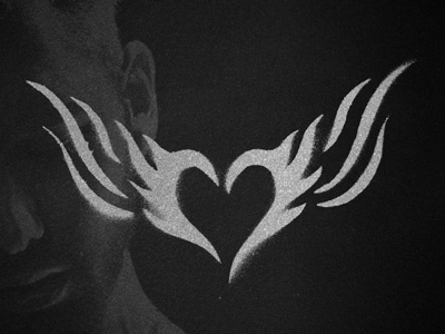 Embers art artist design embers graffiti heart illustration lineart music stencil tattoo wings