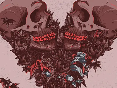 Amity Affliction U.S Poster design gig poster graphic design hardcore illustration music poster rock rock and roll skull