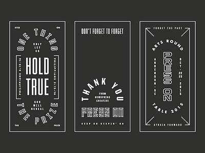 Packaging for a Thing bevel chisel futura raleigh gothic typography united