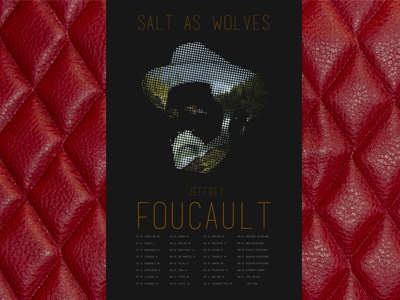 Jeffrey Foucault Tour Poster jeffreyfoucault saltaswolves