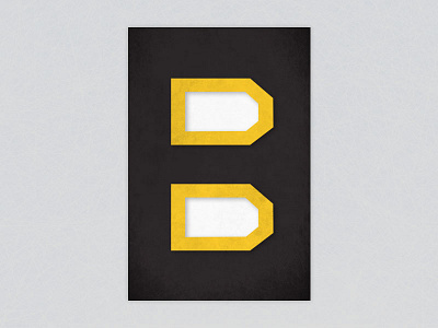 Minimalist Boston Bruins logo art print boston bruins hockey illustrator minimalism nhl sports