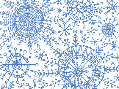 Snow Flakes christmas marushabelle pattern snowflakes winter