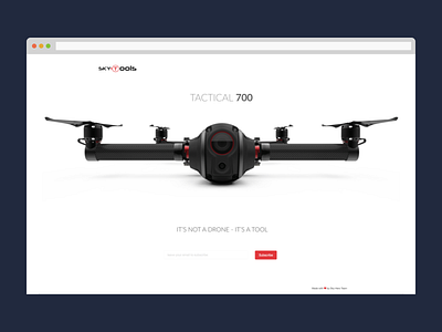 Tactical 700 drone sky hero sky tools web design