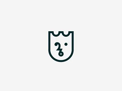 Tulip Crown / King mark brand mark crown face flower icon logotype simple symbol tulip