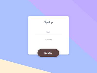 Sign Up dailyui login signup ui ux