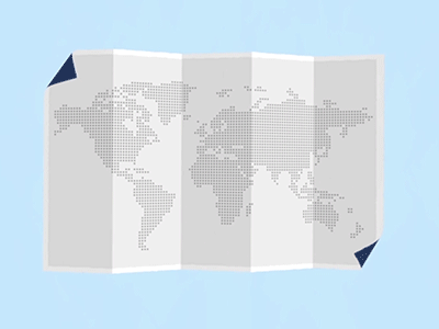Mapp-e after effects animation blu design flat illustration line map motion