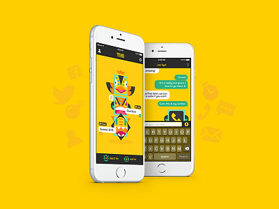 Tiki Screens anonymous chat ios iphone ui tiki totem