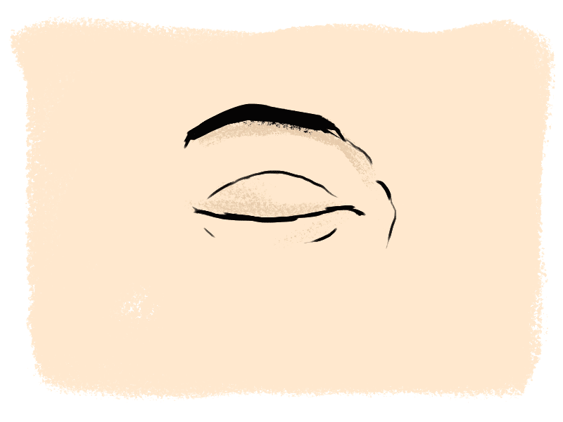 2/100 - Startled Eye animation cel gif handdrawn photoshop