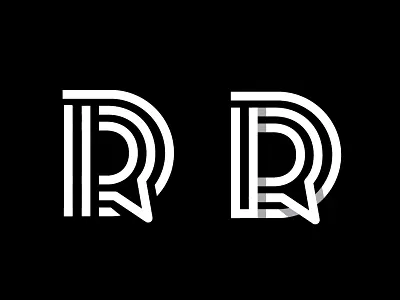 Communication based companies logo exploration d icon letterform lines logo mark monogram shadows strokes