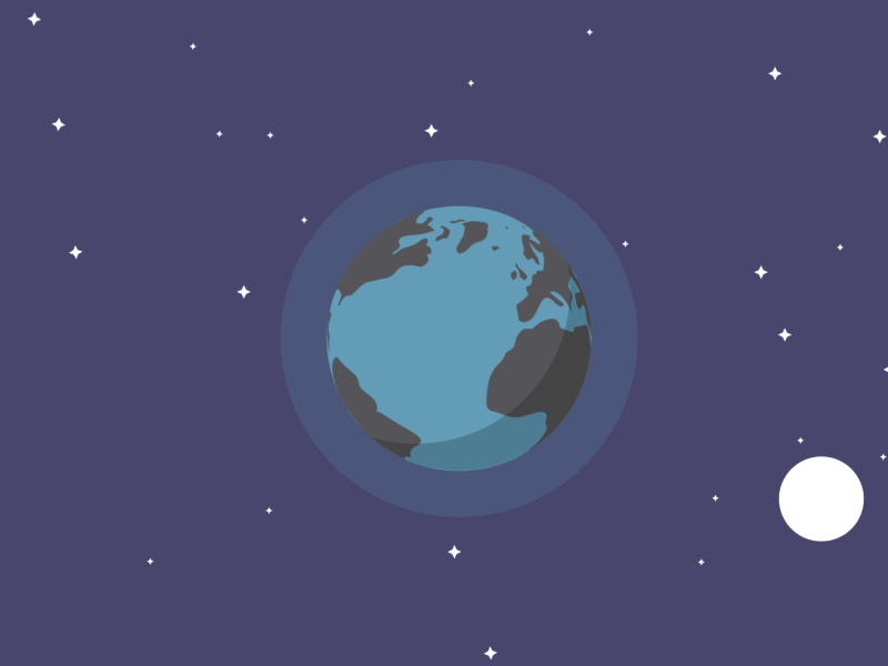 Delibarry animation design gif illustration moon motion space universe vehicle