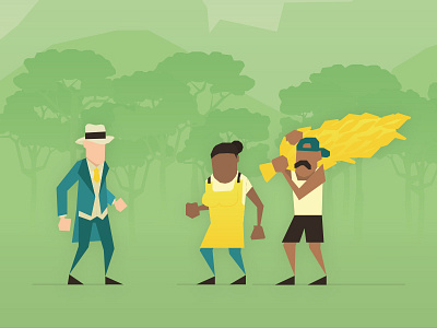 Banana workers VS evil Mr.Banano banana character game videogame